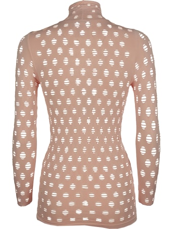 Maisie Wilen Perforated Turtleneck