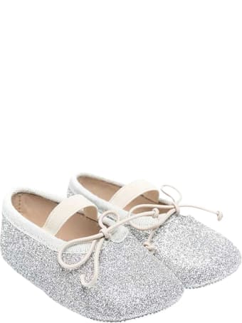 Gallucci Silver Ballet Flats