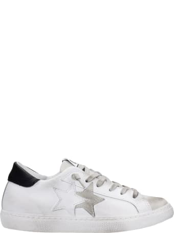 2Star Sneakers In White Leather