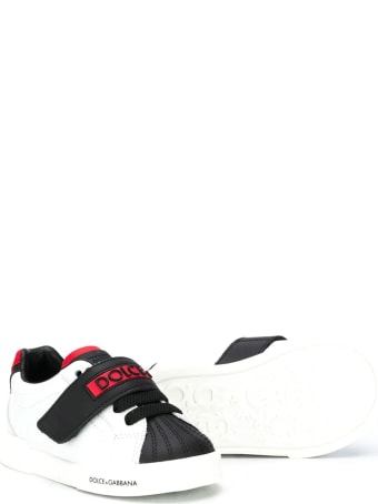 Dolce & Gabbana Black And White Baby Sneakers Dolce&gabbana Kids