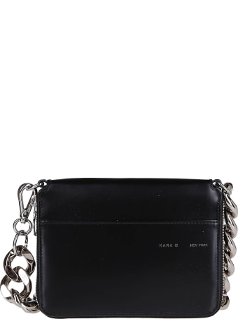 Kara Black Leather Large Bike Wallet