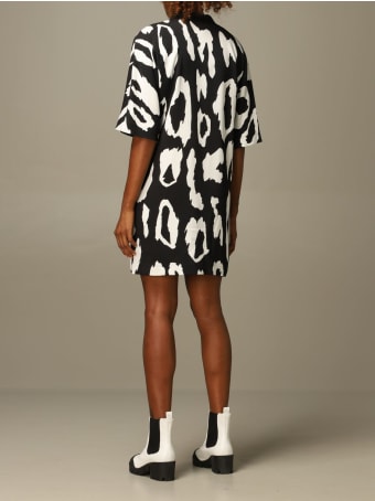 Just Cavalli Dress Just Cavalli V-shaped Dress With Animal Print