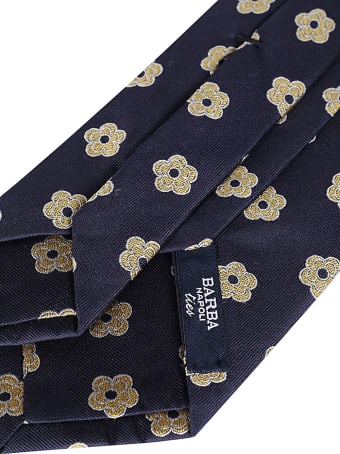 Barba Napoli Navy Blue Silk Tie