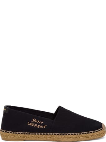 Saint Laurent Canvas Espadrilles With Side Logo