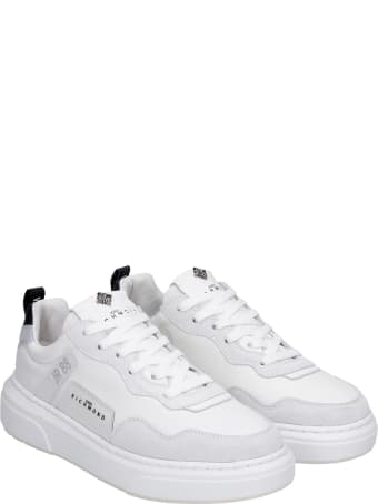 John Richmond Sneakers In White Suede And Leather