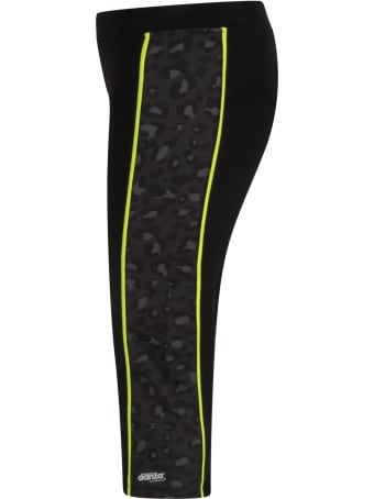 Dimensione Danza Black Leggings With Animalier Print For Girl