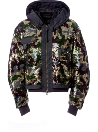 Mr & Mrs Italy Audrey Tritto Capsule Woman Bomber With Paillettes