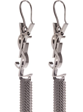 Saint Laurent Monogramm Chain Earrings