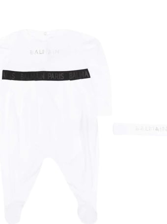 Balmain White Baby Suit