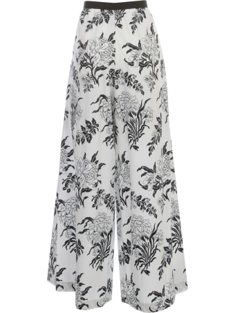 Antonio Marras Pants Flare Elastic W/flowers