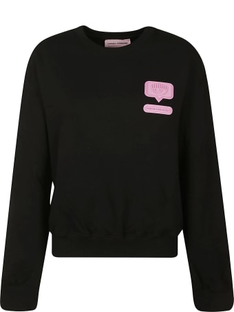Chiara Ferragni Eye & Logo Patch Sweatshirt