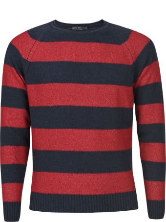 Eddy Monetti Stripe Print Sweatshirt
