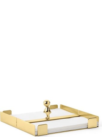 Ghidini 1961 Omini - The Walkman Napkins Tray Polished Brass