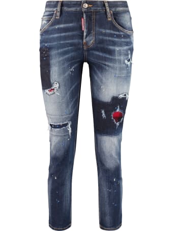Dsquared2 Cool Girl Worn-out Details Jeans