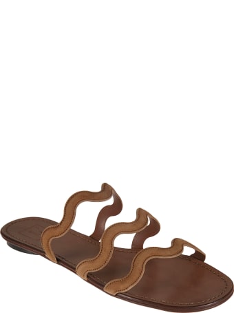 L'Autre Chose Stripe Strap Flat Sandals