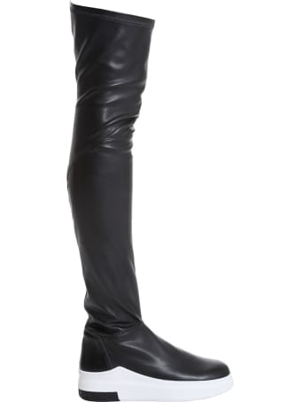 Cinzia Araia Araia 74 Sneakers In Black Leather