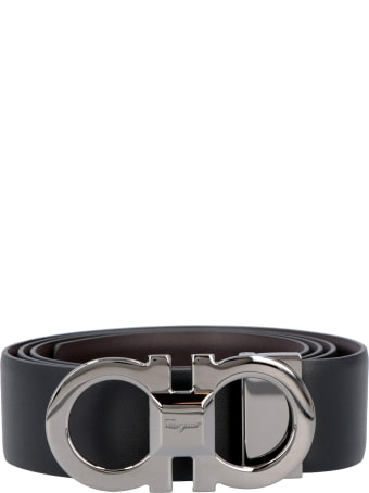 Salvatore Ferragamo Gancini Reversible Leather Belt