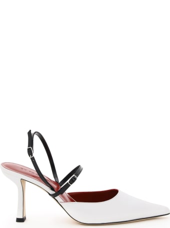 BY FAR Tiffany Two-tone Slingback Pumps