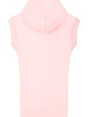 Calvin Klein Pink Dress For Girl With Logo