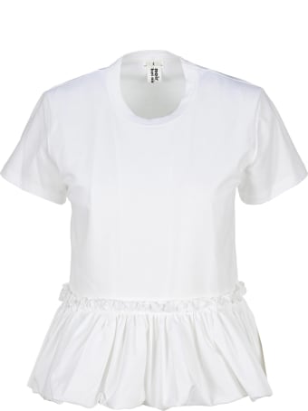 Noir Kei Ninomiya Ruffle-hem T-shirt