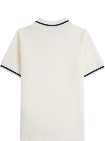 Moncler Cotton Piquet Polo Shirt With Logo Patch