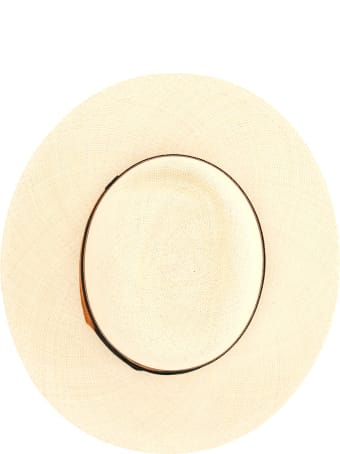Maison Michel Virginie Straw Fedora Hat
