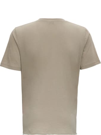 Saint Laurent Beige Jersey T-shirt With Logo Print