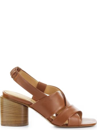 Halmanera Light Brown Nappa Leather Sandal