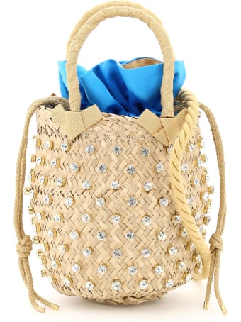 Le Niné Nina Small Basket Bag S2-00030 Crystal Satin