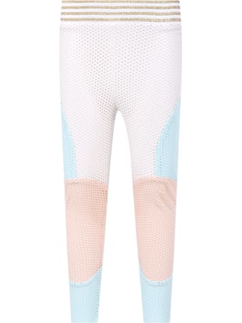 Raspberry Plum Color Block ''anna'' Leggings For Girl
