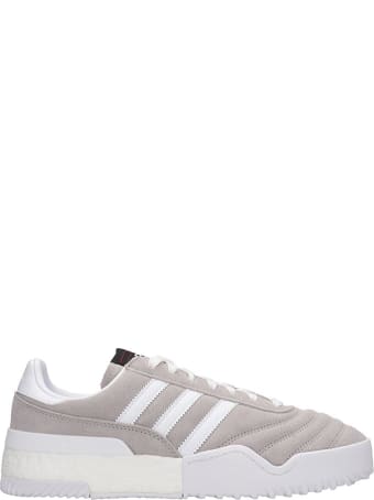 Adidas Originals by Alexander Wang Bball Soccer Sneakers In Grey Suede