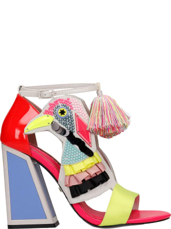 Kat Maconie Aya Sandals In Rose-pink Synthetic Fibers