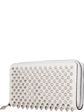 Christian Louboutin Panettone Wallet In White Leather