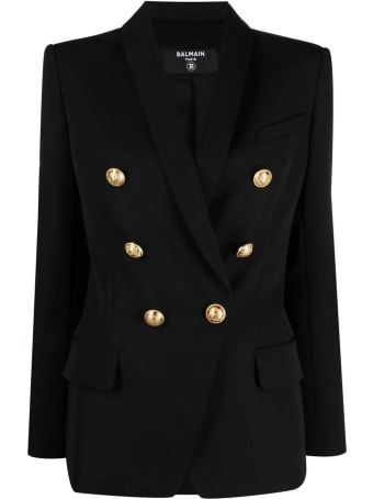 Balmain Black Virgin Wool Blazer