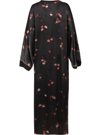Max Mara Pianoforte Floral Print Long Dress