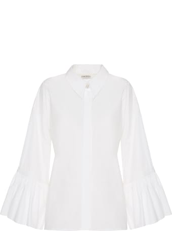 Amotea Claudia Shirt In White Poplin