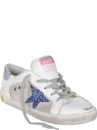 Golden Goose White Leather Super-star Sneakers