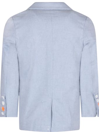 Billybandit Light Blue Jacket For Boy With Writing