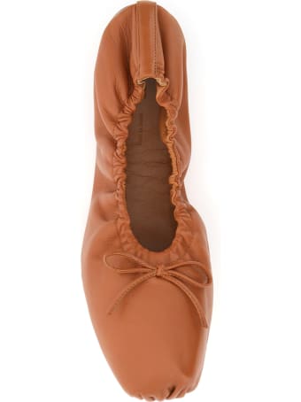Khaite Ashland Leather Ballet Flats