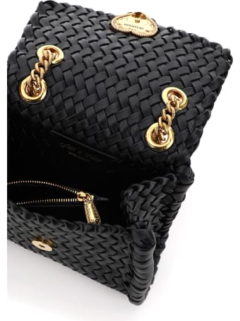 Dolce & Gabbana Devotion Chevron Woven Bag
