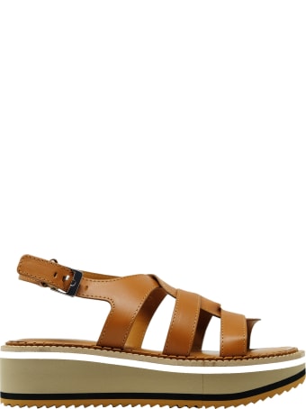 Clergerie Robert Clergerie Tan Leather Sandals