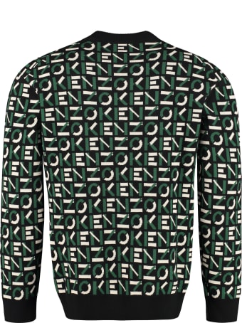 Kenzo All Over Logo Crew-neck Sweater