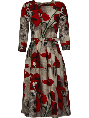 Samantha Sung Floral Belted Dress