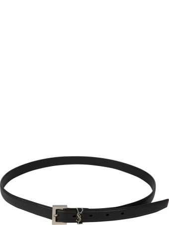 Saint Laurent Loop Logo Detail Belt