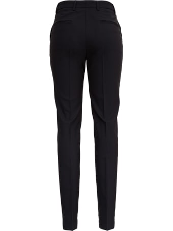 Tonello Black Pants In Stretch Wool