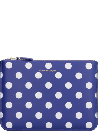 Comme des Garçons Wallet Printed Leather Flat Pouch