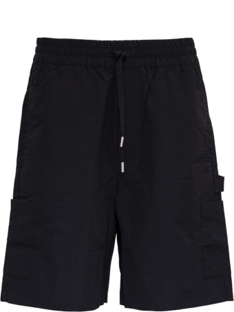 HERON PRESTON Black Nylon Bermuda Shorts