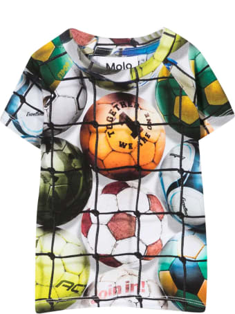 Molo White T-shirt With Multicolor Print