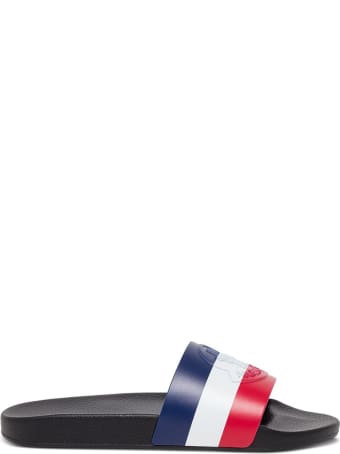 Moncler Rubber Slide Sandals With Logo