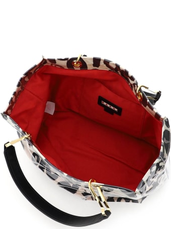 Marni Glossy Grip Tote Bag Abstract Drops